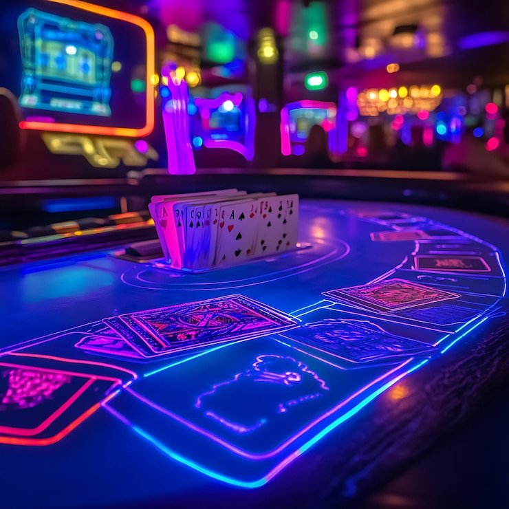 Meja Free Bet Blackjack di studio live tebak dengan dealer dan multi-kamera